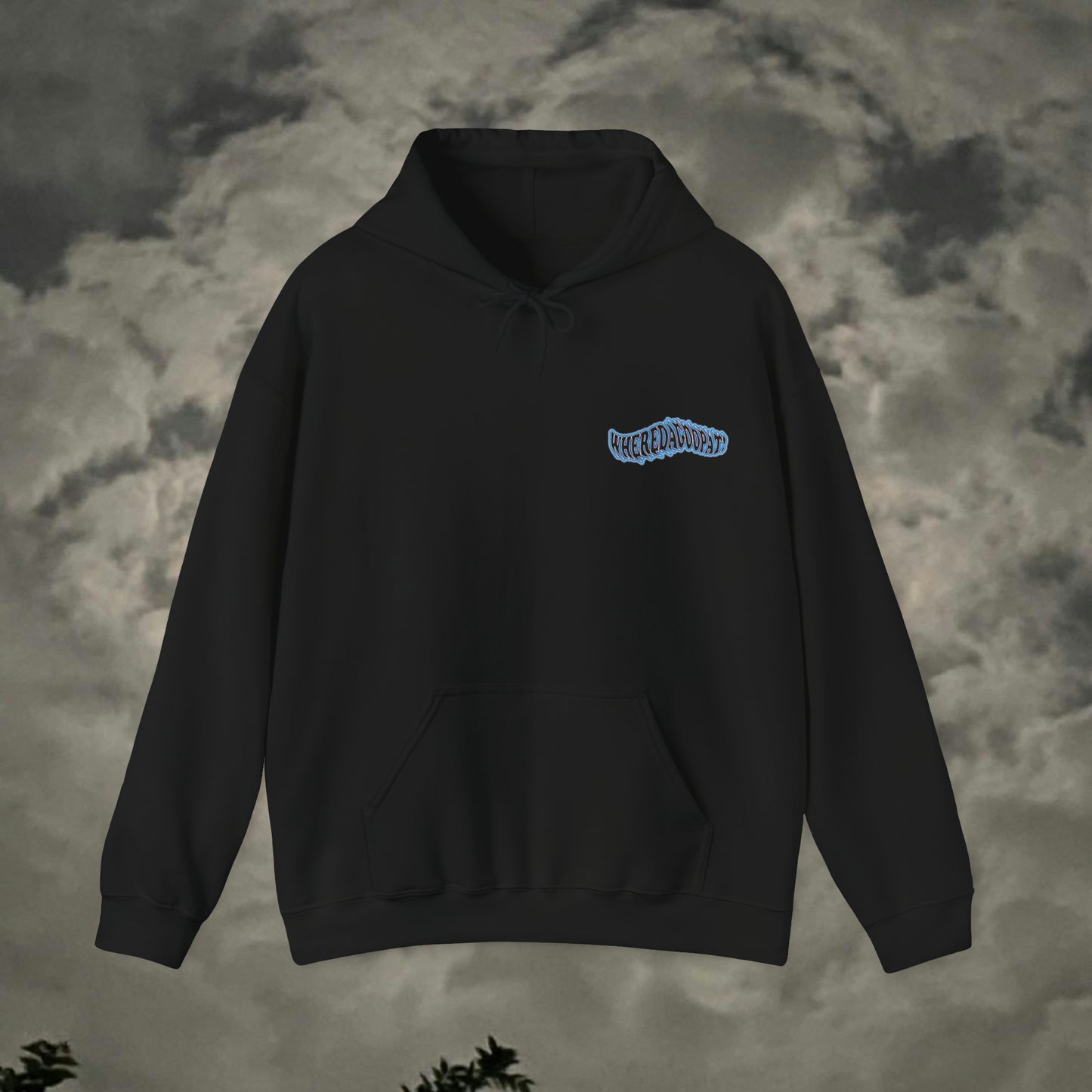 "Wheredagoopat!" Blue Flow Hoodie