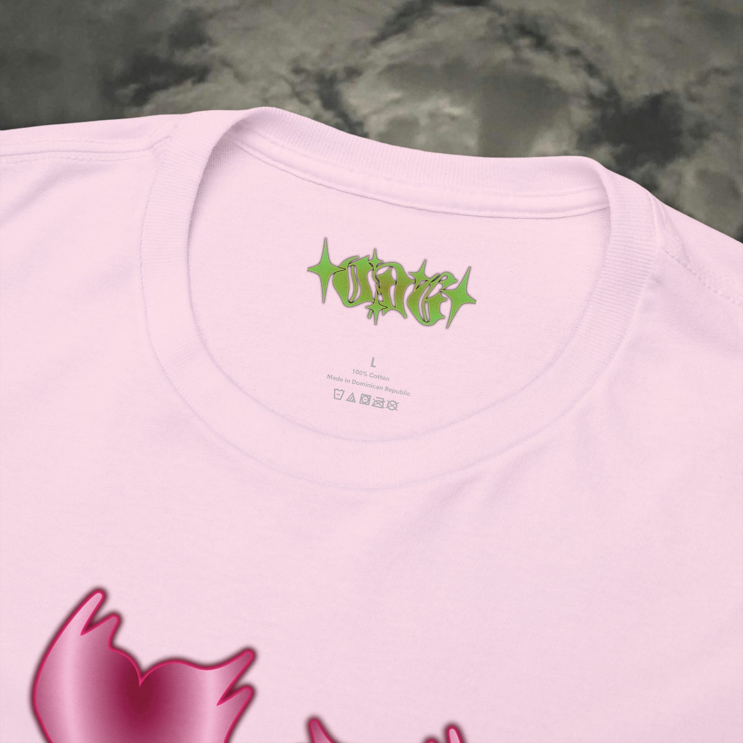 Wht/Pink "OffDaGoop" Six Heart Tee