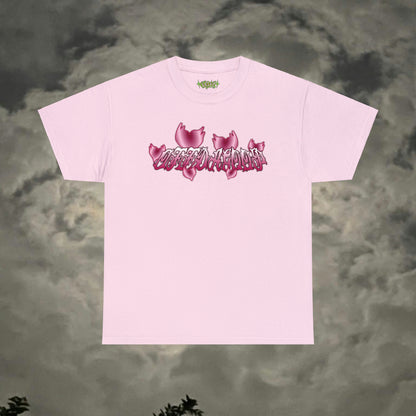 Wht/Pink "OffDaGoop" Six Heart Tee