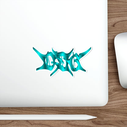 “ODG” 3D Blue Hologram Die-Cut Stickers