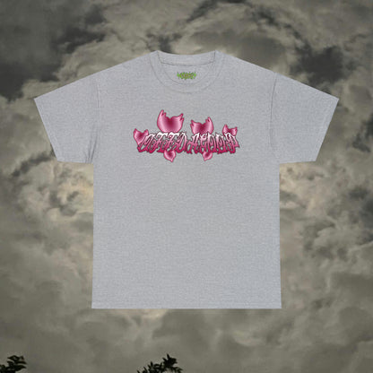 Wht/Pink "OffDaGoop" Six Heart Tee