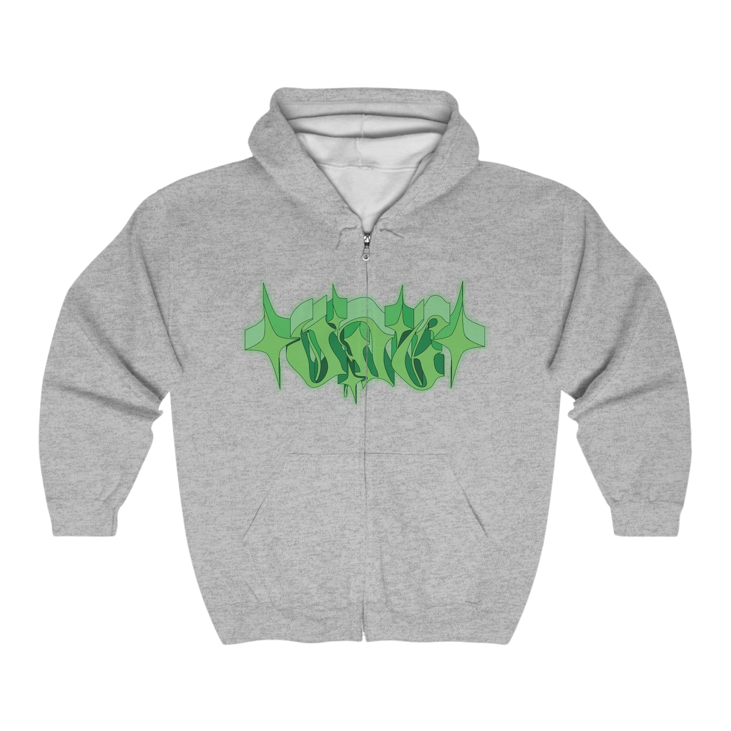 OG "ODG" 3D Green Zip-Up Hoodie