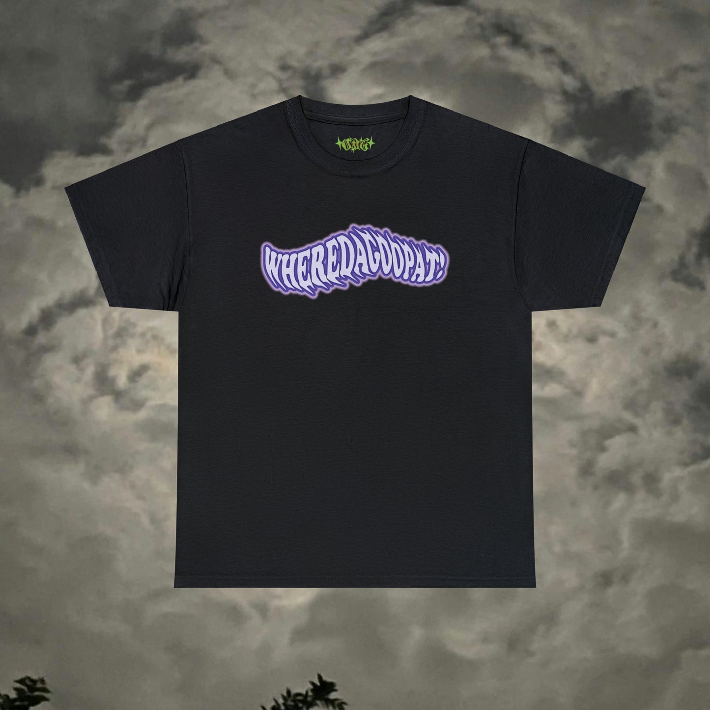 “Wheredagoopat!” Purple Flow Tee