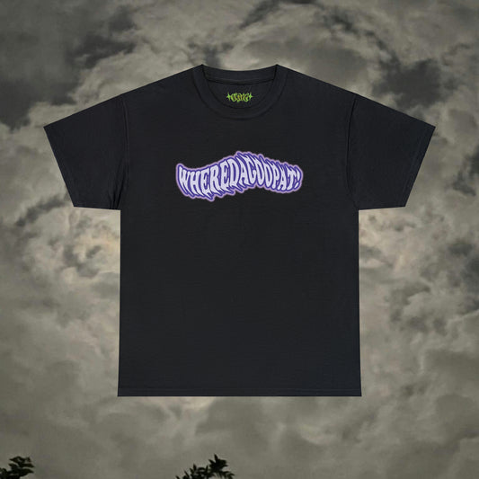 “Wheredagoopat!” Purple Flow Tee