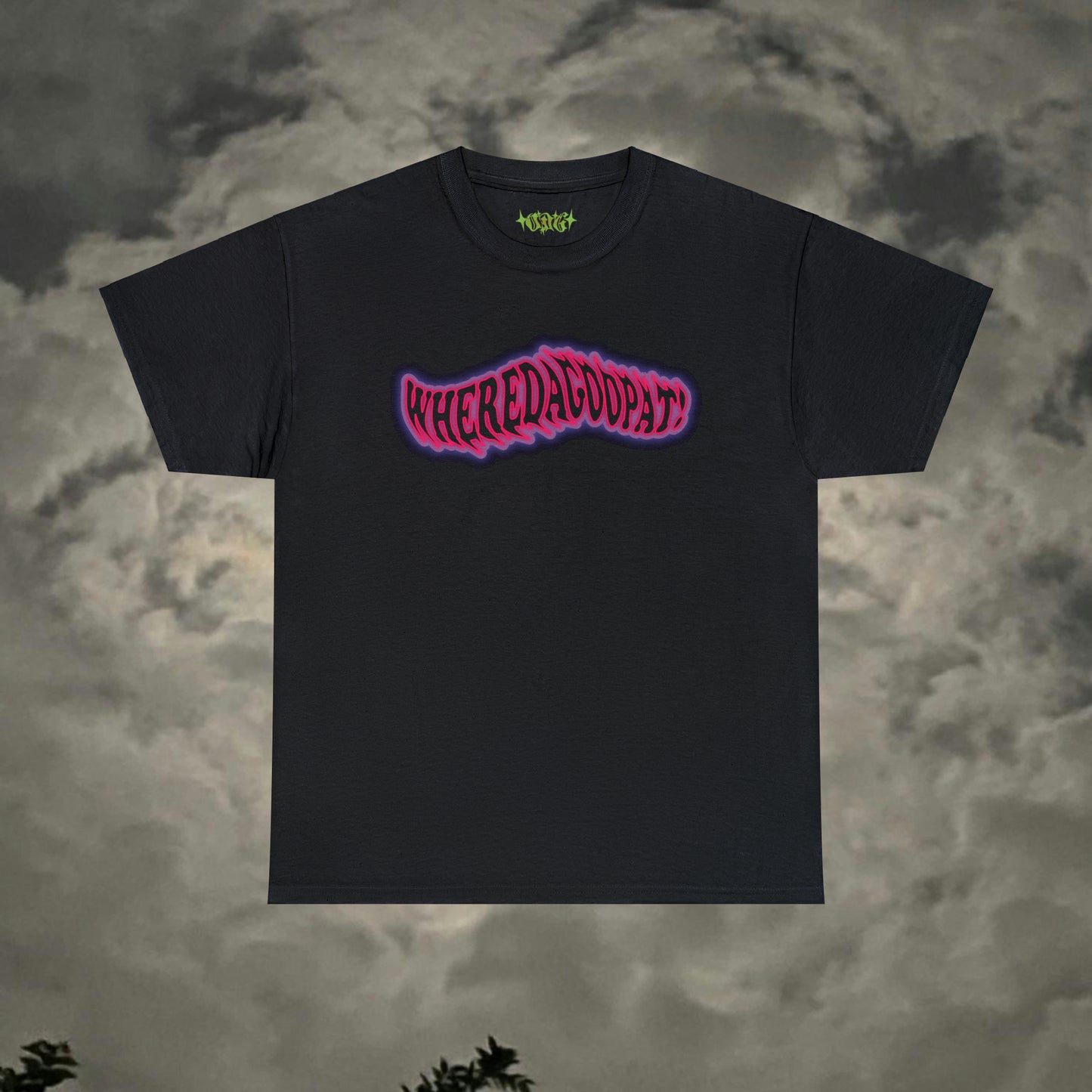 “Wheredagoopat!” Pink Flow Tee