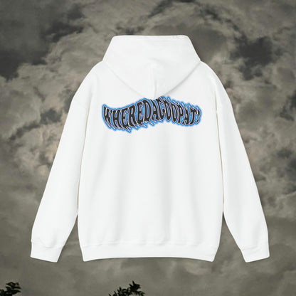 "Wheredagoopat!" Blue Flow Hoodie