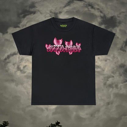 Wht/Pink "OffDaGoop" Six Heart Tee