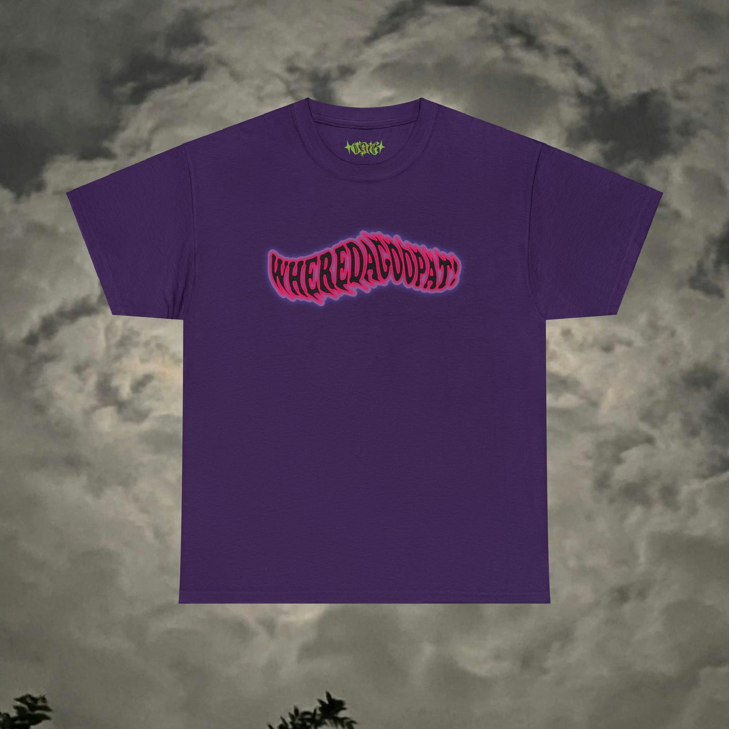 “Wheredagoopat!” Pink Flow Tee